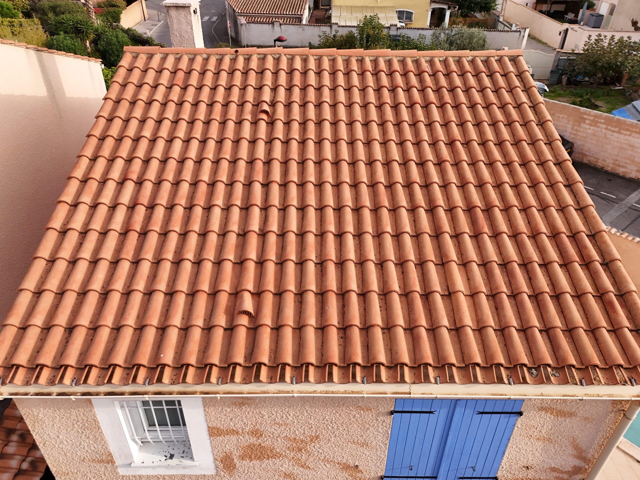 Demoussage toiture après